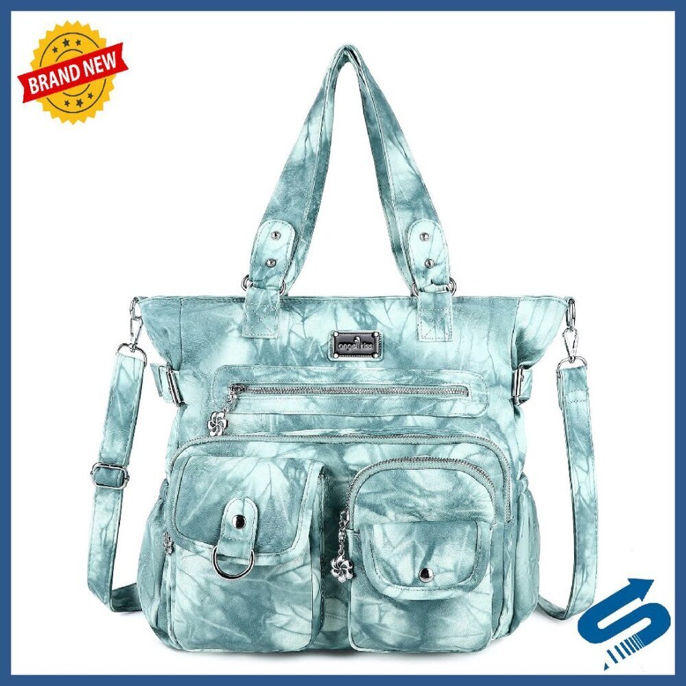 Soft Leather Hobo Tote Shoulder Bag Large Capacity Crossbody Purse